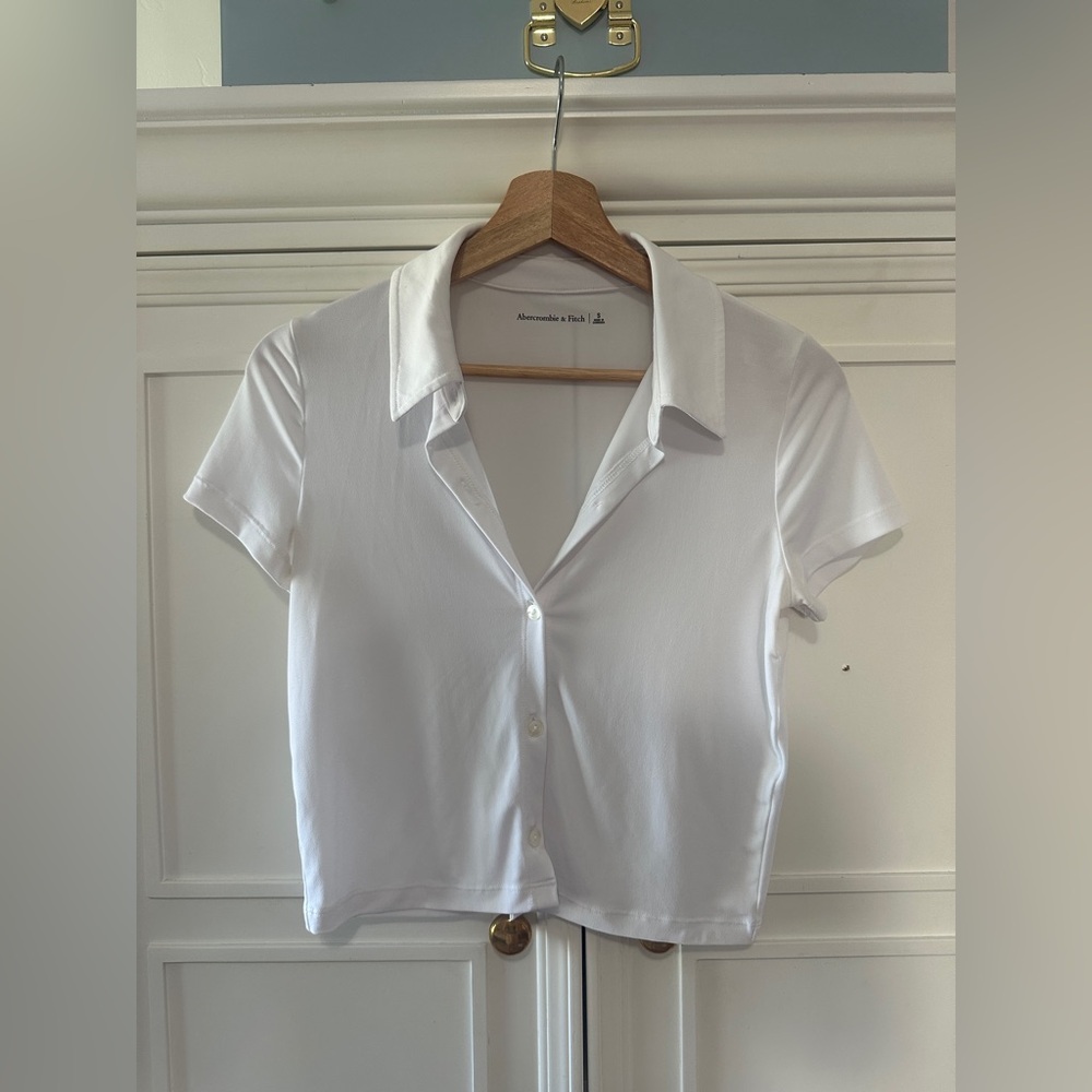 Abercrombie & Fitch White Button Down Shirt